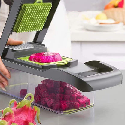 15-in-1 Vegetable Chopper & Slicer – Multifunctional Food Chopper, Dicer, Peeler, Cutter | Kitchen Gadget for Salad, Fruits & Vegetables