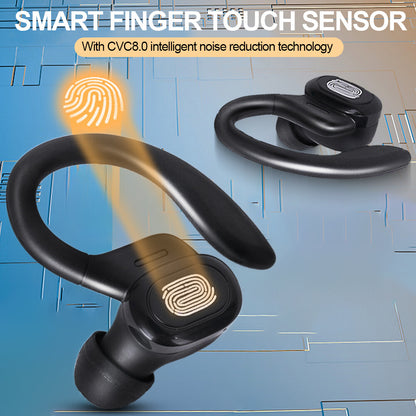 Sports Wireless Bluetooth Earphones – Ear Hook Running Headphones | High Bass Wireless Earbuds for Gym & Workout