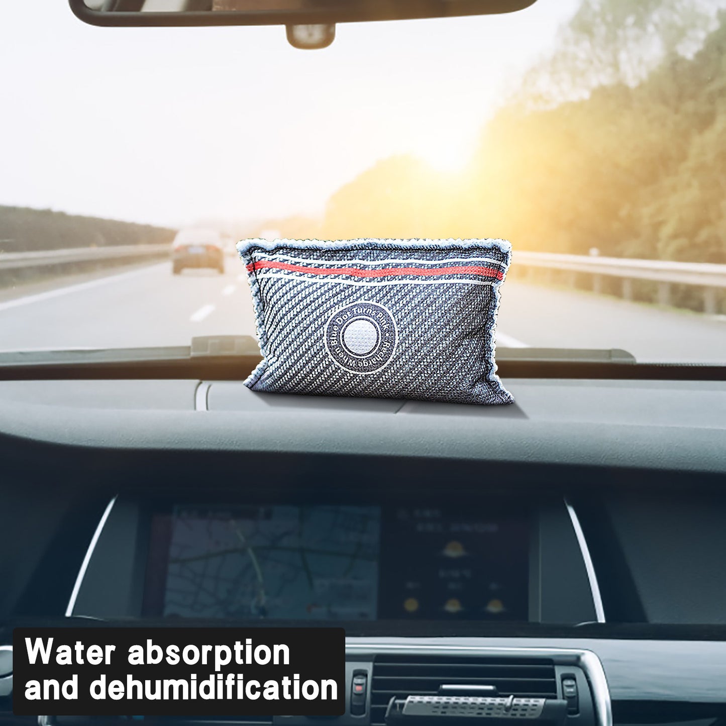 Reusable Car Dehumidifier Bag, Moisture Condensation Damp Absorber for Car & Home, 100% Leakproof & Reusable, Microwave Rechargeable Dehumidifier for Cars