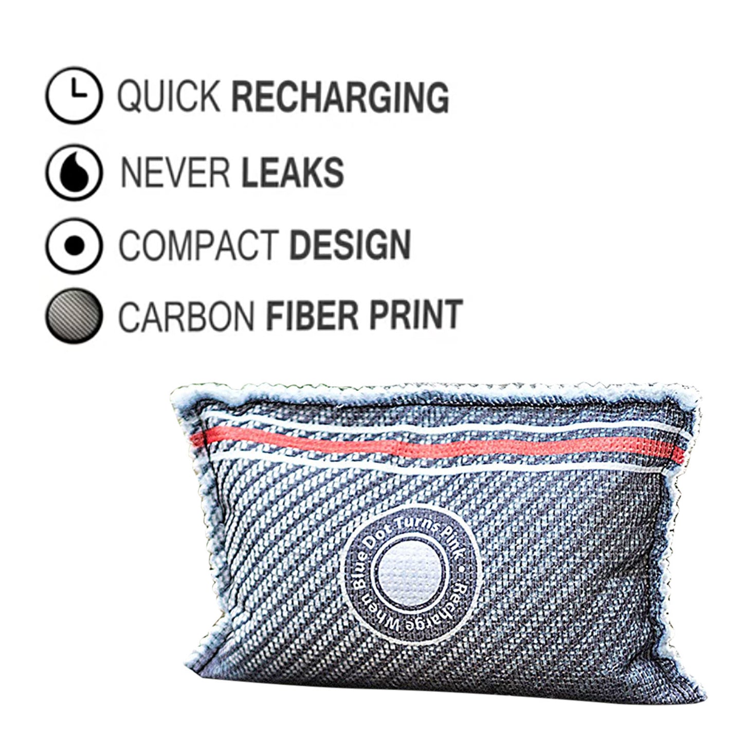 Reusable Car Dehumidifier Bag, Moisture Condensation Damp Absorber for Car & Home, 100% Leakproof & Reusable, Microwave Rechargeable Dehumidifier for Cars