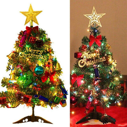 30  Long Tabletop Artificial Small Mini Christmas Tree W LED Lights Ornament