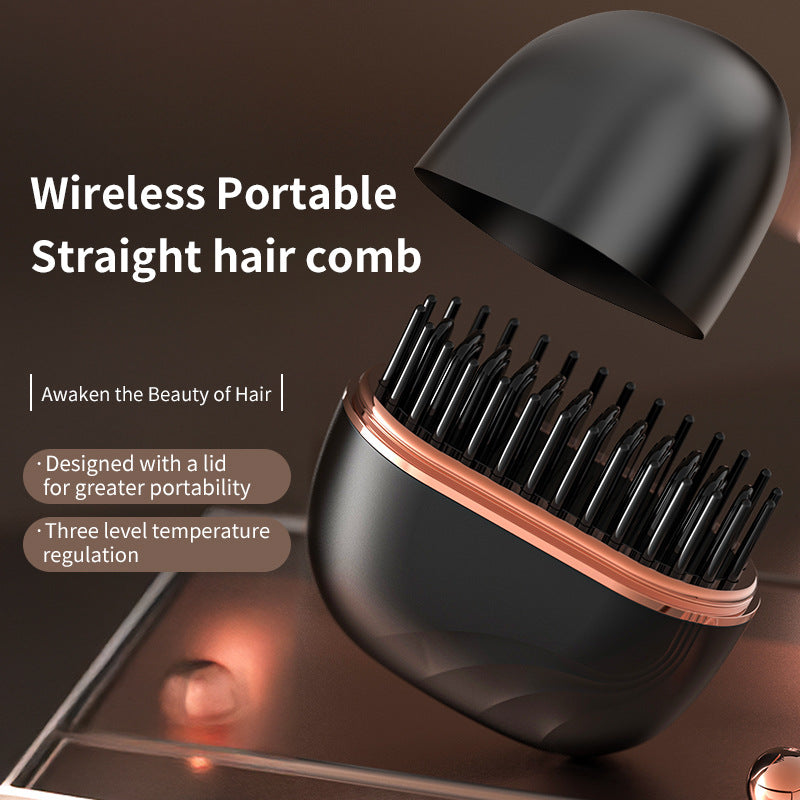SmoothPod Portable Heated Straightening Comb – Mini Hair Styler