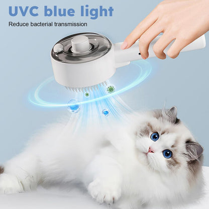4-in-1 Cat Steam Brush – Electric Pet Spray Massager & Hair Removal Comb for Cats & Dogs